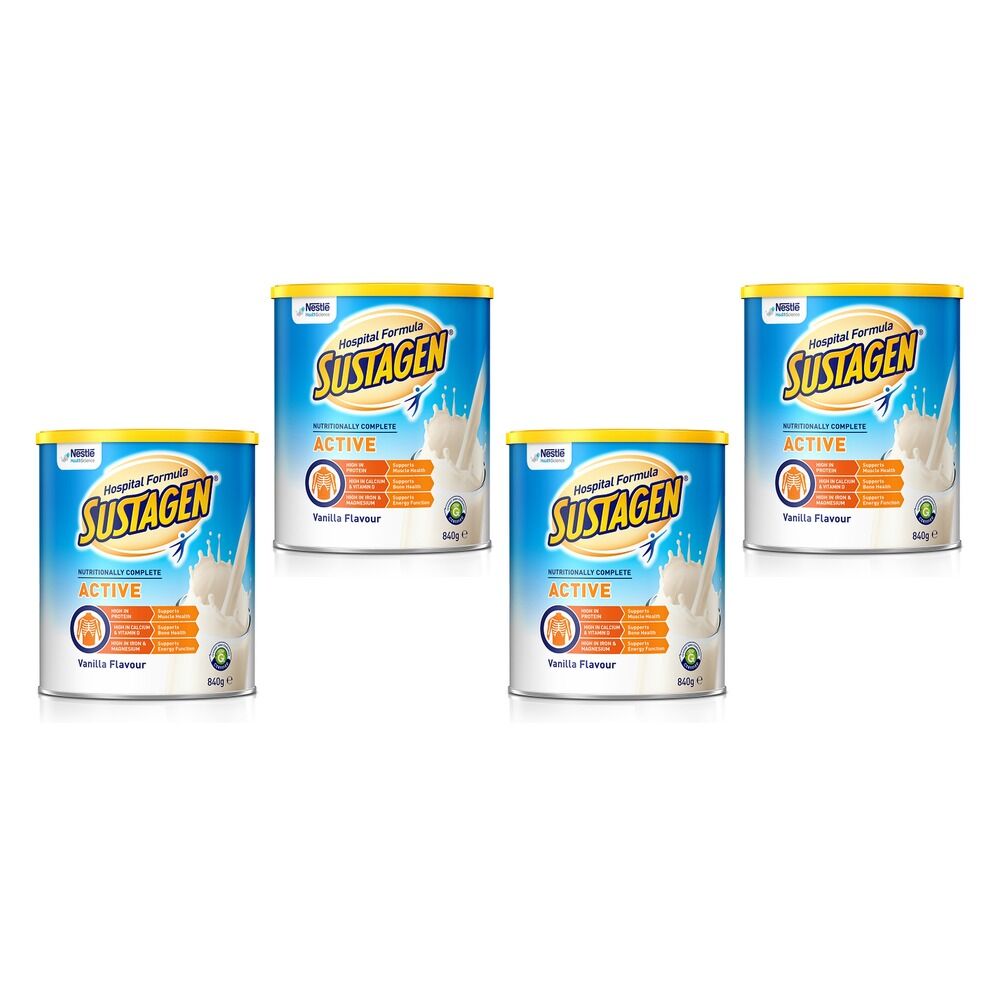 Sustagen Hospital Formula Active Vanilla 840g Pack of 4