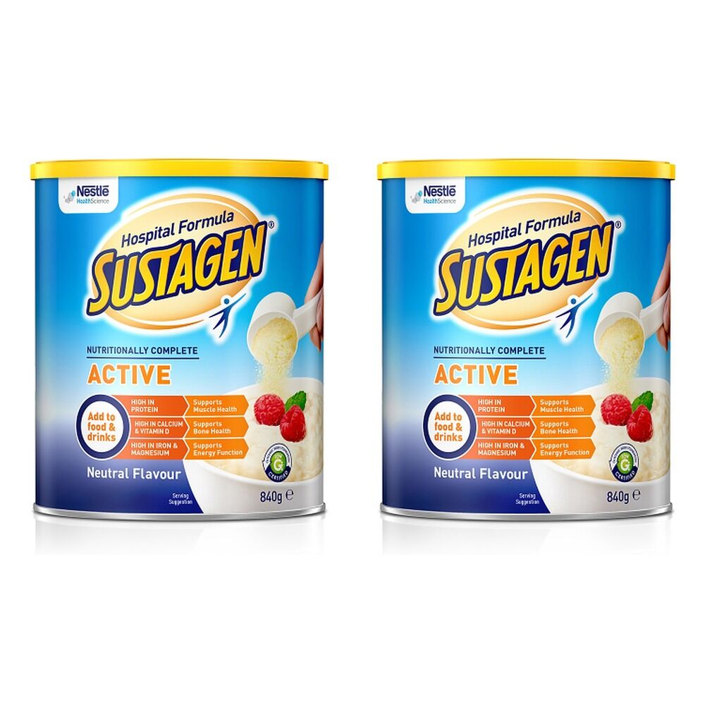 Sustagen Hospital Formula Active Neutral 840g Pack of 2