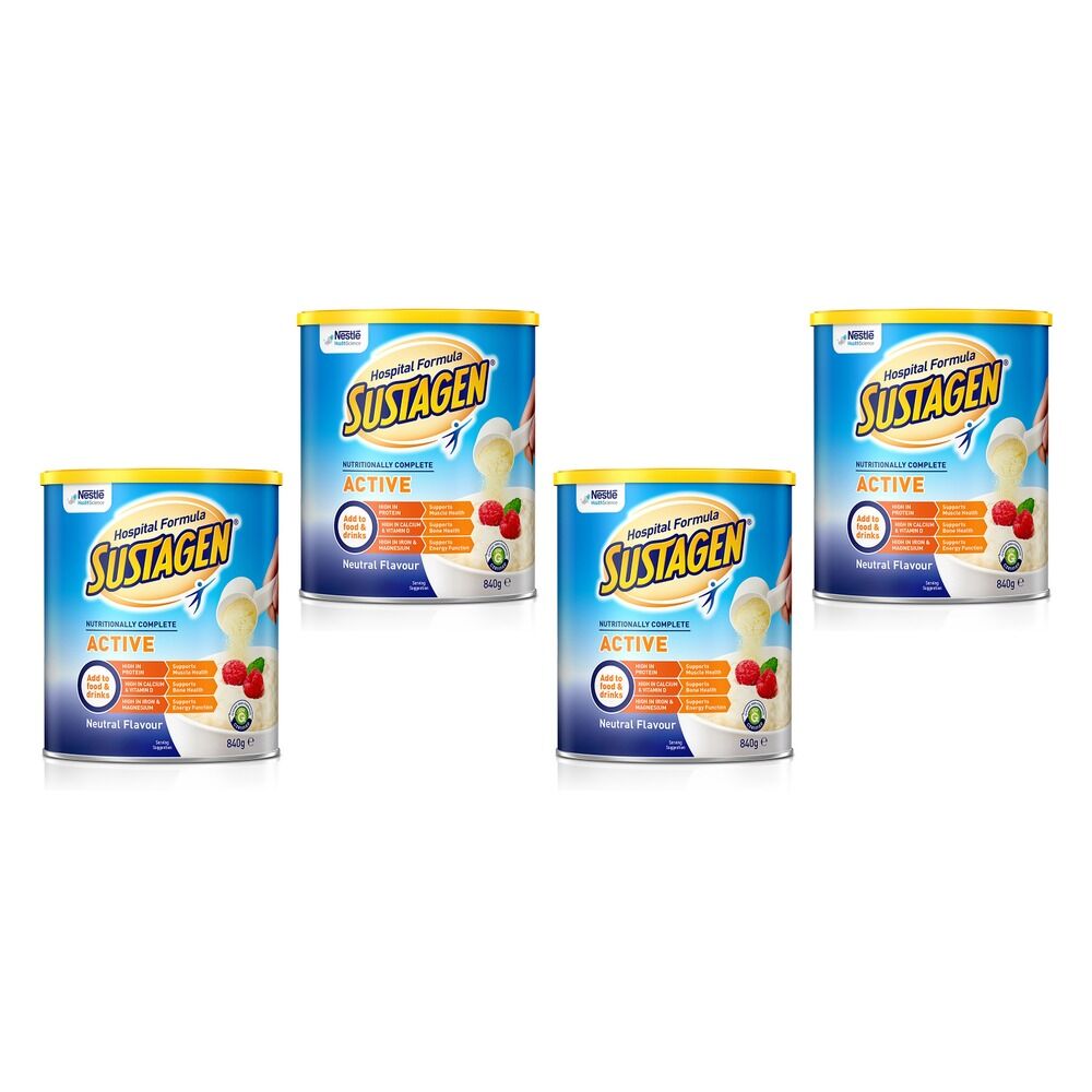 Sustagen Hospital Formula Active Neutral 840g Pack of 4