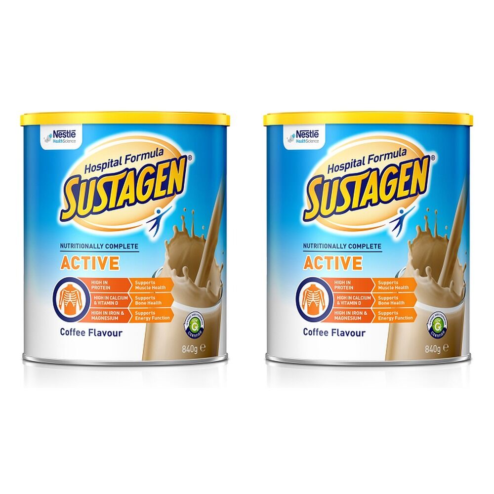 Sustagen Hospital Formula Active Coffee 840g Pack of 2