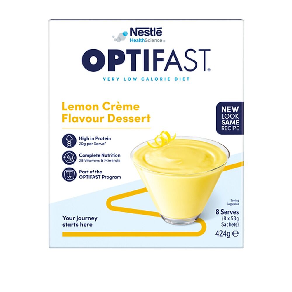 Optifast VLCD Dessert Lemon Creme Flavour 8 Pack
