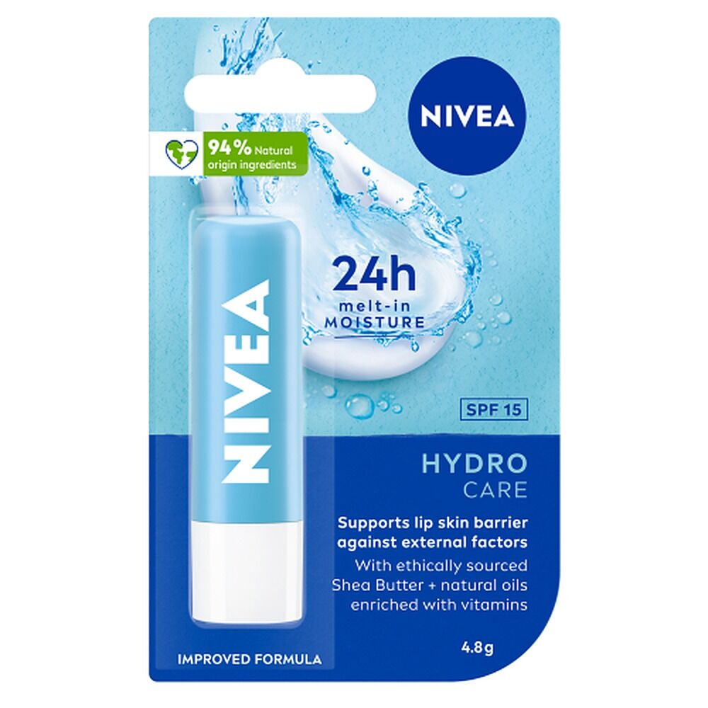 NIVEA 24h Melt-In Moisture Hydro Care SPF15 Lip Balm 4.8g