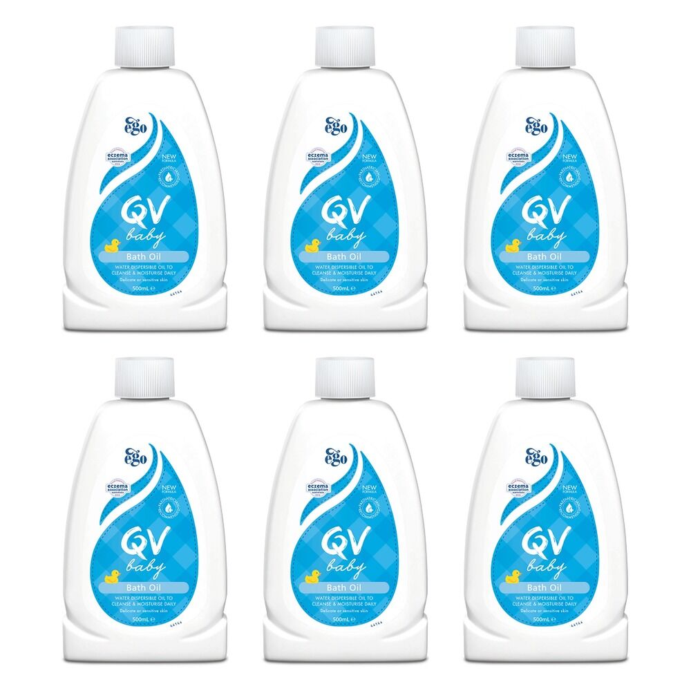 Ego QV Baby Bath Oil 500mL Pack of 6