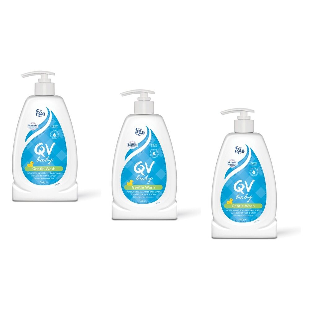 Ego QV Baby Gentle Wash 500g Pack of 3