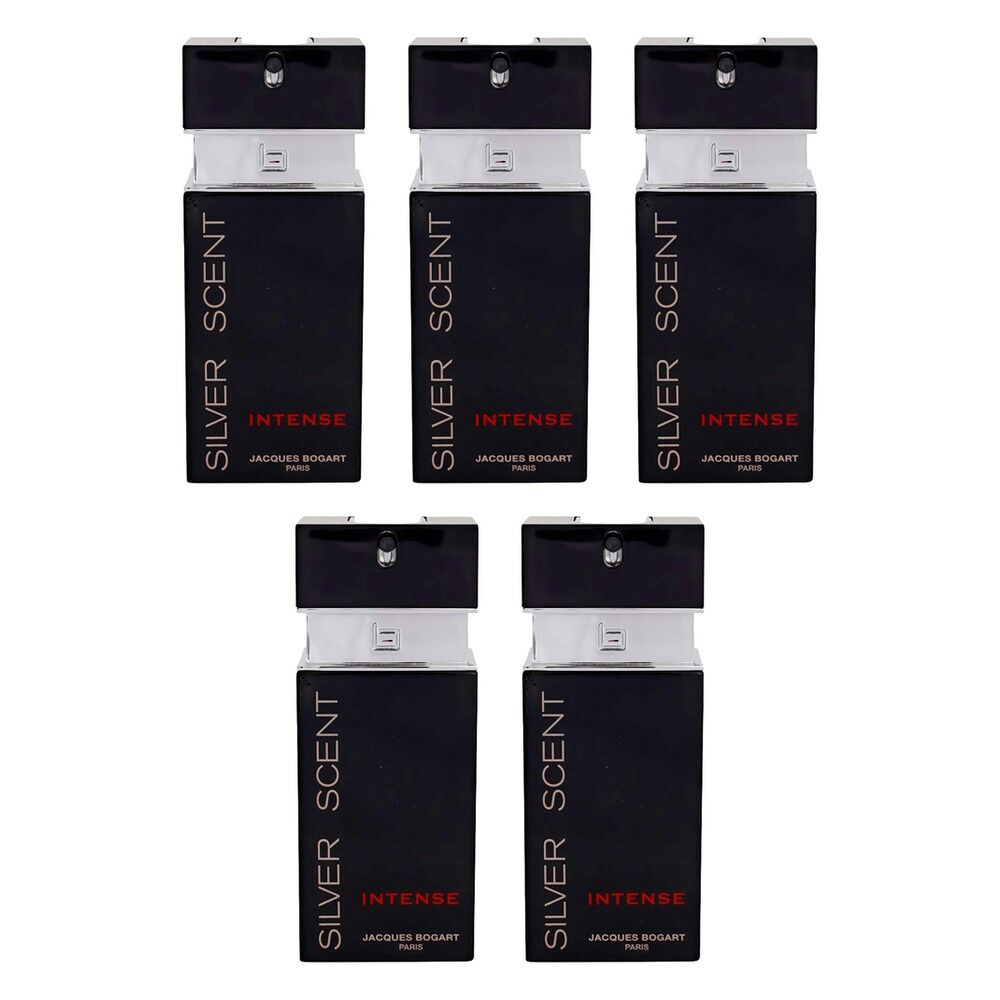 Jacques Bogart Silver Scent Intense EDT 100mL Pack of 5