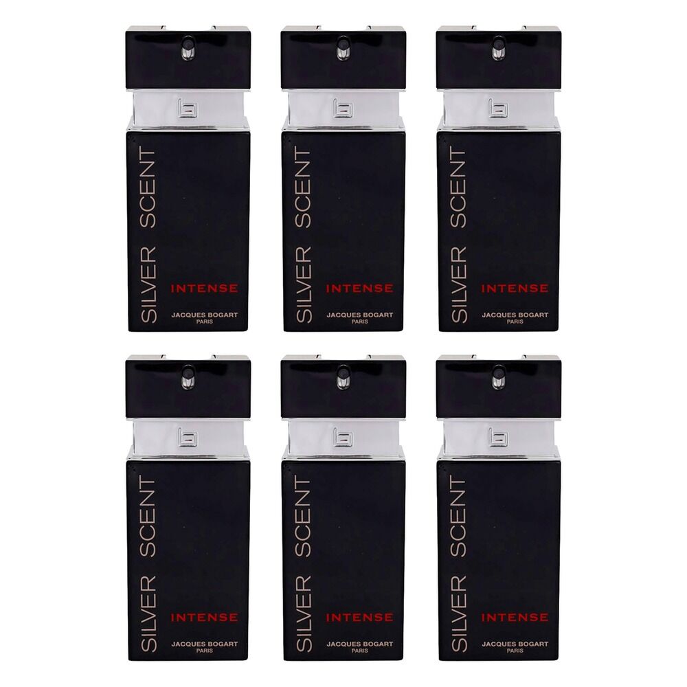 Jacques Bogart Silver Scent Intense EDT 100mL Pack of 6