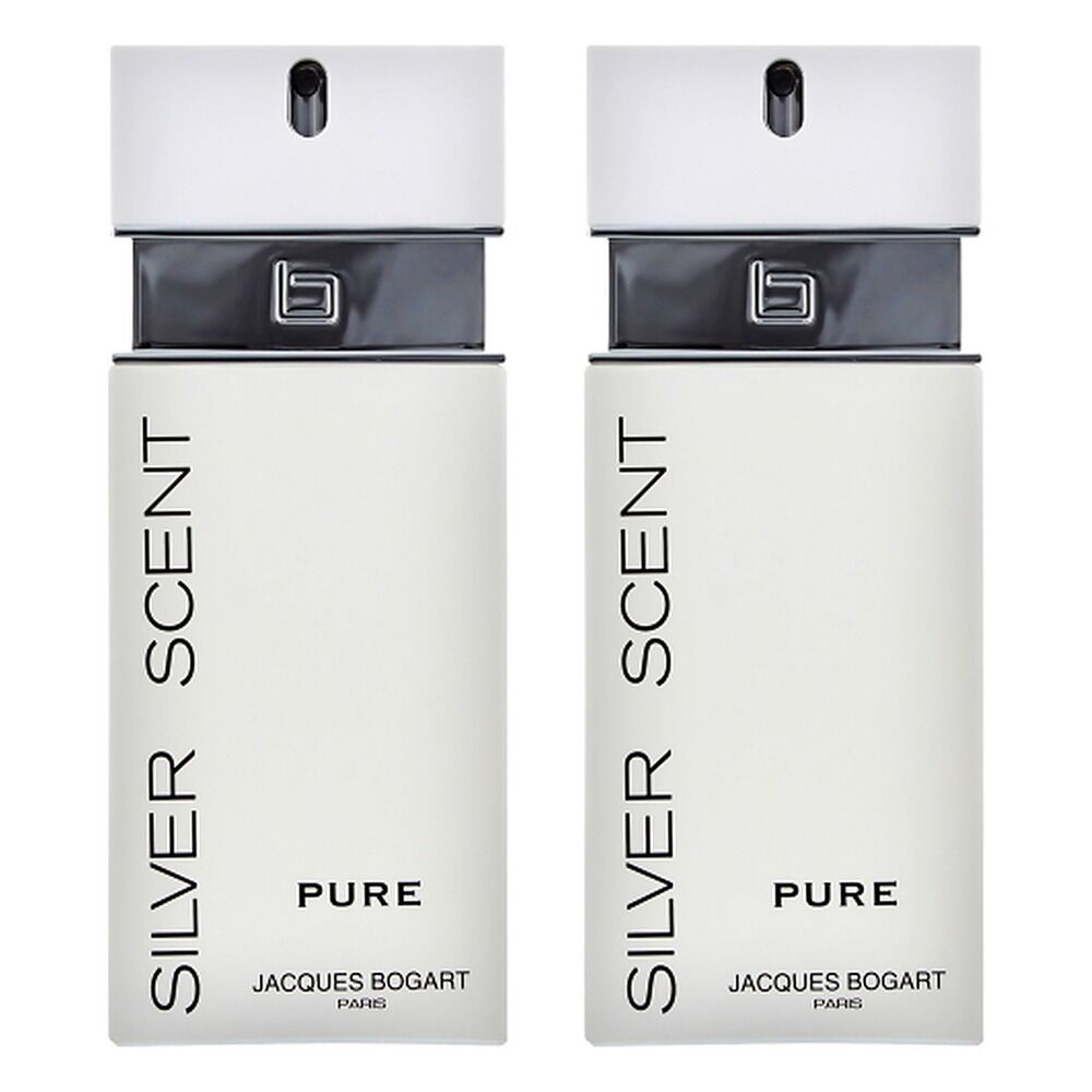 Jacques Bogart Silver Scent Pure EDT 100mL Pack of 2