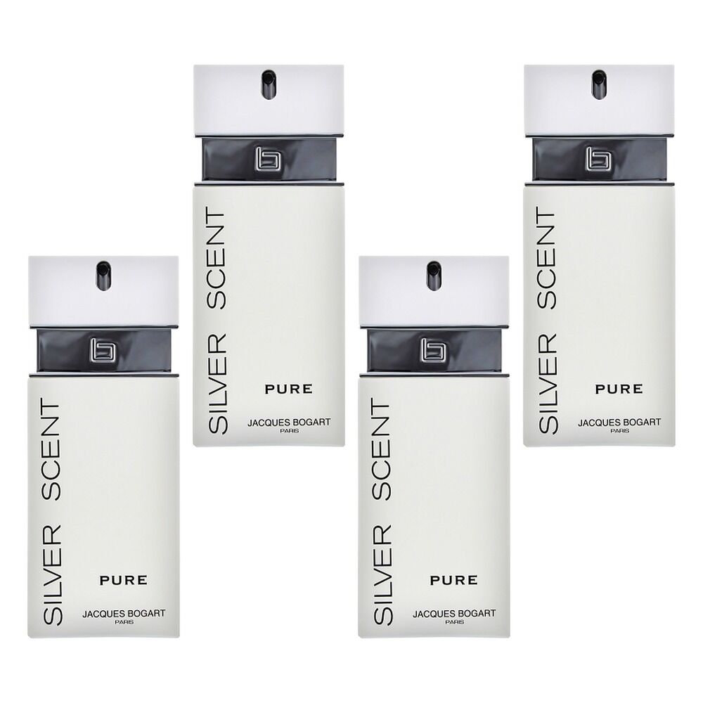 Jacques Bogart Silver Scent Pure EDT 100mL Pack of 4