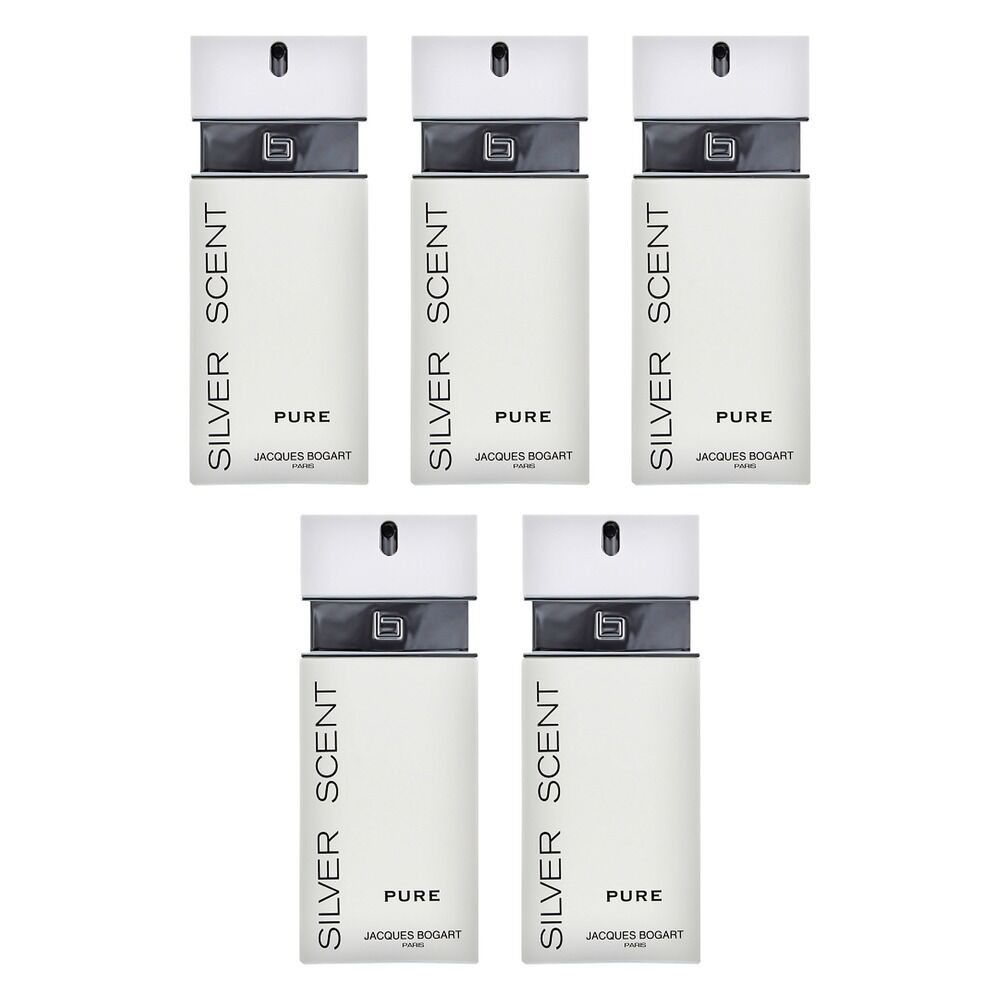 Jacques Bogart Silver Scent Pure EDT 100mL Pack of 5