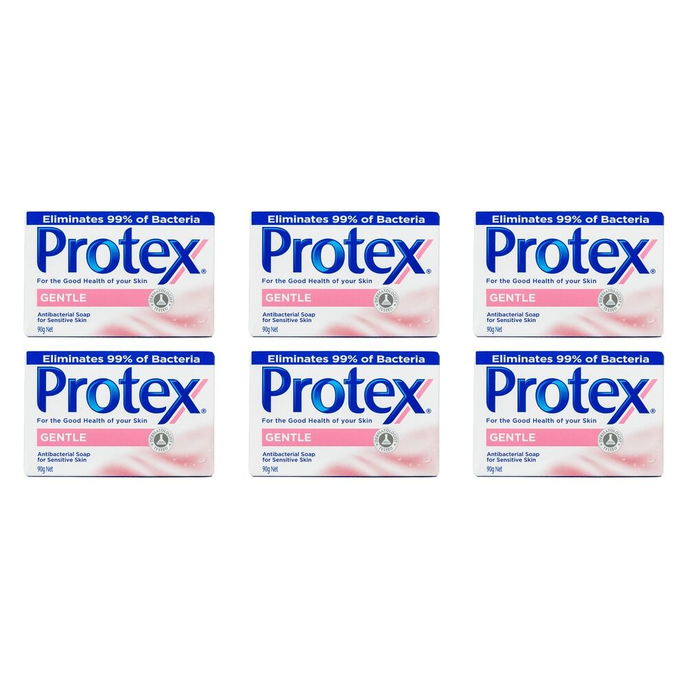 Protex Antibacterial Bar Soap Gentle 90g Pack of 6