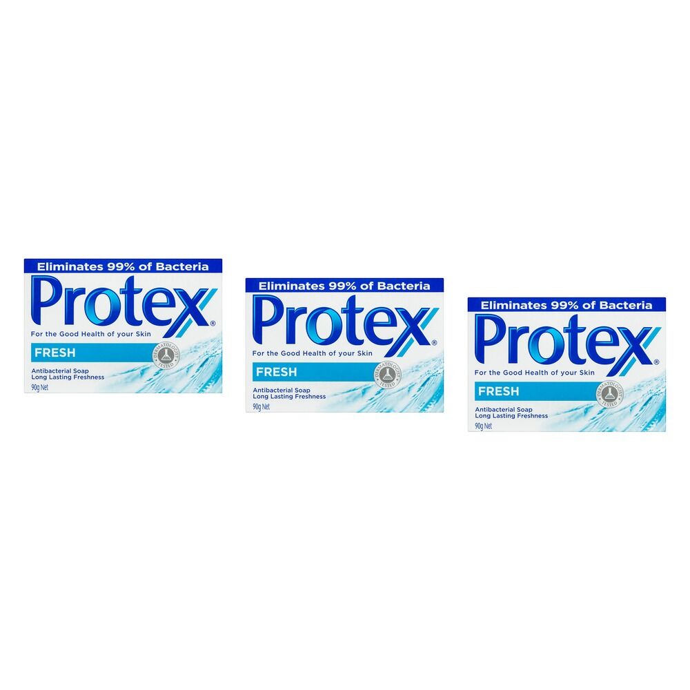 Protex Antibacterial Bar Soap Fresh 90g Pack of 3
