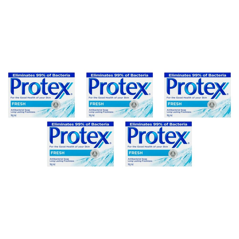 Protex Antibacterial Bar Soap Fresh 90g Pack of 5
