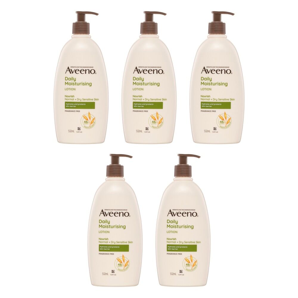 Aveeno Nourish Daily Moisturising Body Lotion 532mL Pack of 5