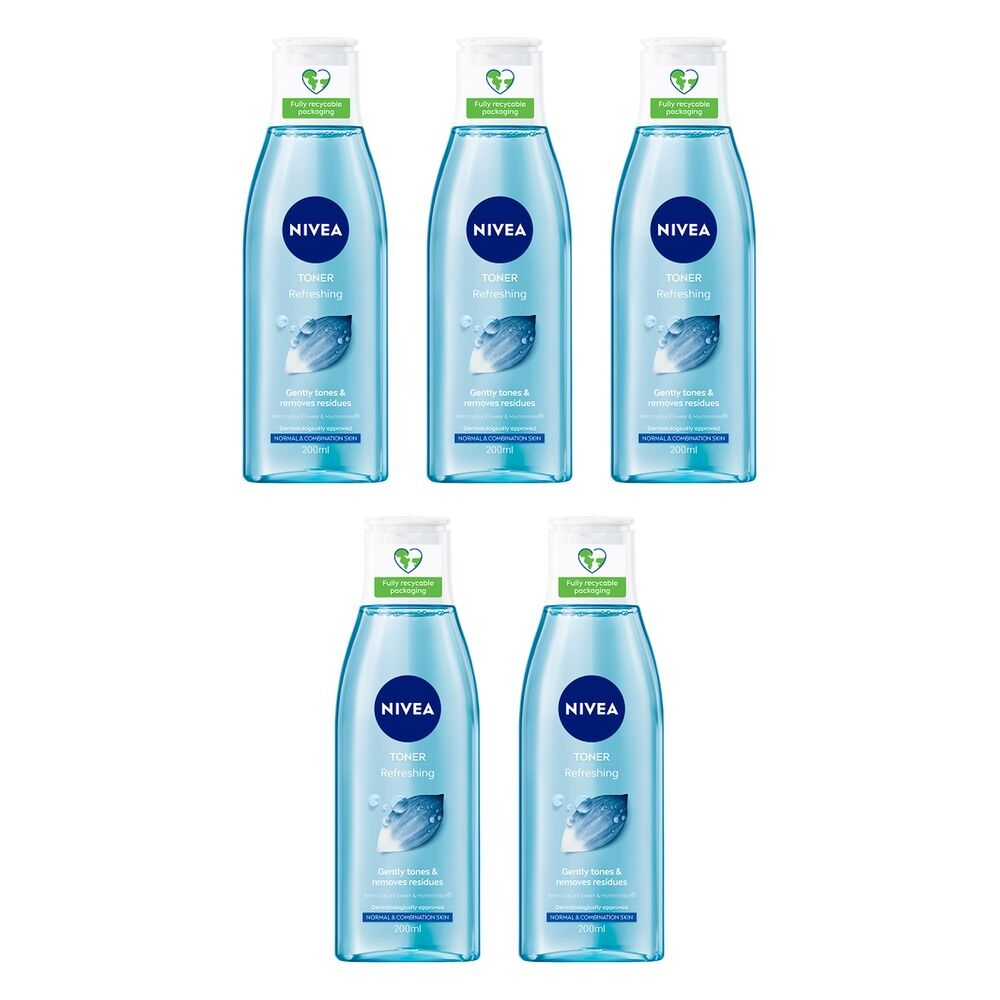 NIVEA Refreshing Toner 200mL Pack of 5