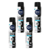 Nivea Men Black & White Fresh 72H Anti-Perspirant 250mL Pack of 4