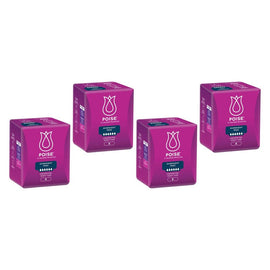 Poise Pads Overnight 8 Pack x 4 Bundle of 4