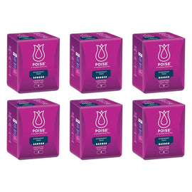 Poise Pads Overnight 8 Pack x 4 Bundle of 6