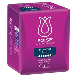 Poise Pads Overnight 8 Pack x 4