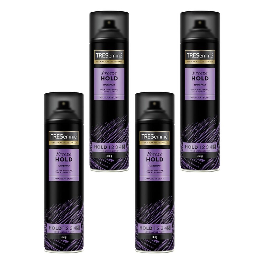 TRESemme Salon Finish Styling Hairspray Freeze Hold 360g x 3 Bundle of 4