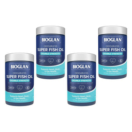 Bioglan Odourless Super Fish Oil Double Strength 200 Capsules Pack of 4