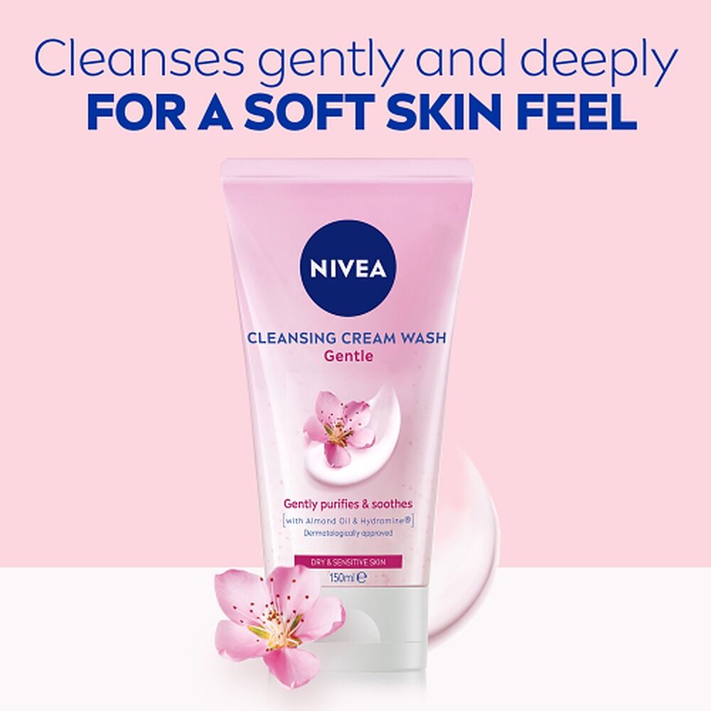 NIVEA Gentle Face Cleansing Cream Wash 150mL