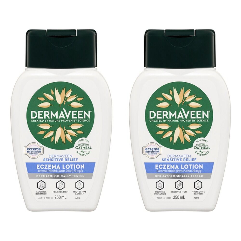 DermaVeen Sensitive Relief Eczema Lotion 250mL Pack of 2