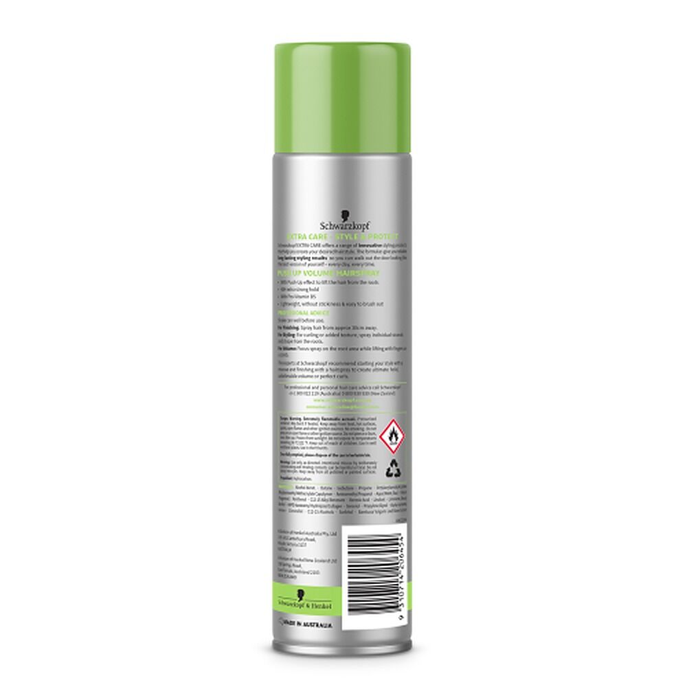 Schwarzkopf Extra Care Push Up Volume Hairspray 250g