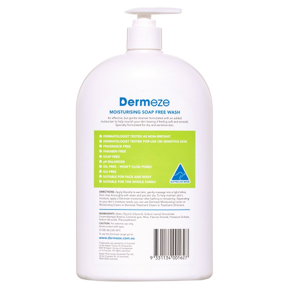 Dermeze Moisturising Soap Free Wash 1 L