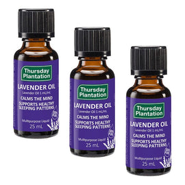 Thursday Plantation Lavender Oil Calms the Mind 25mL Pack of 3