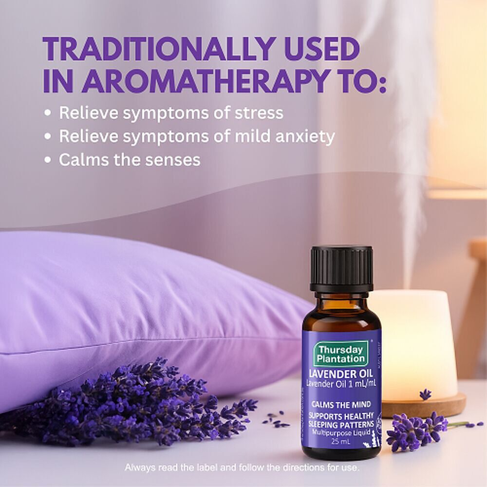 Thursday Plantation Lavender Oil Calms the Mind 25mL