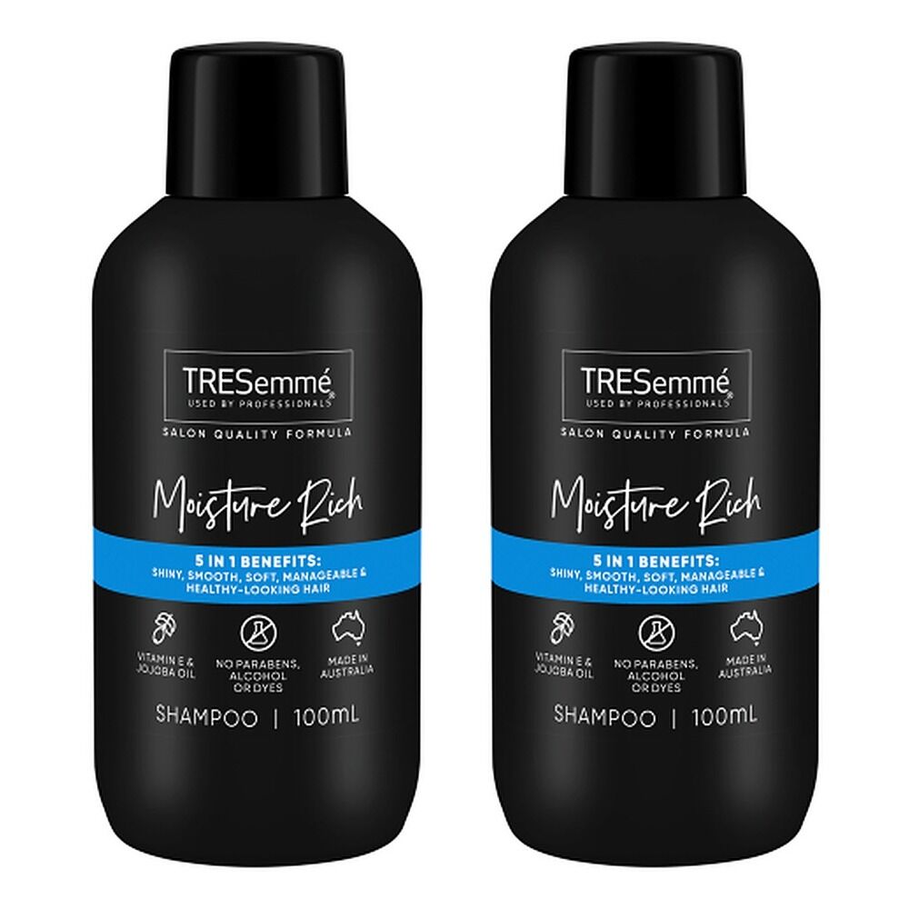 TRESemme Professional Moisture Rich Shampoo Travel Size 100mL Pack of 2