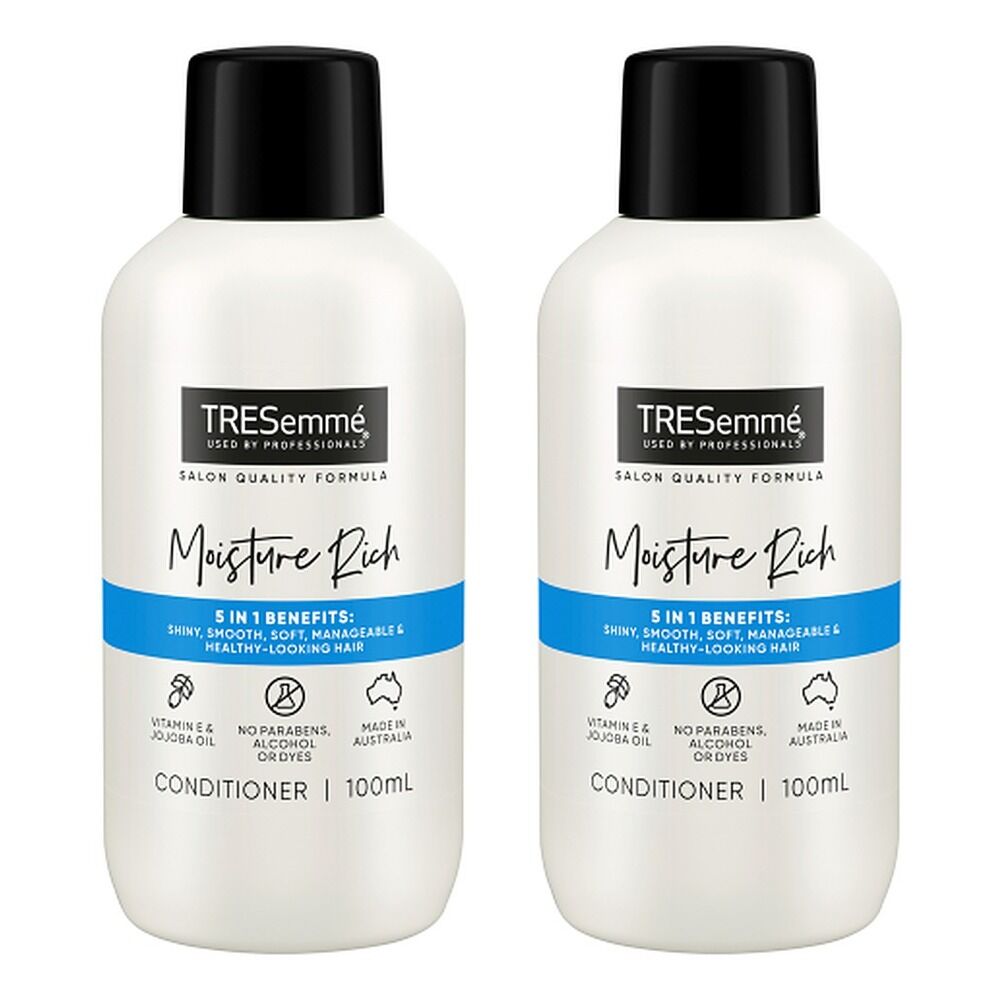 TRESemme Professional Moisture Rich Conditioner Travel Size 100mL Pack of 2