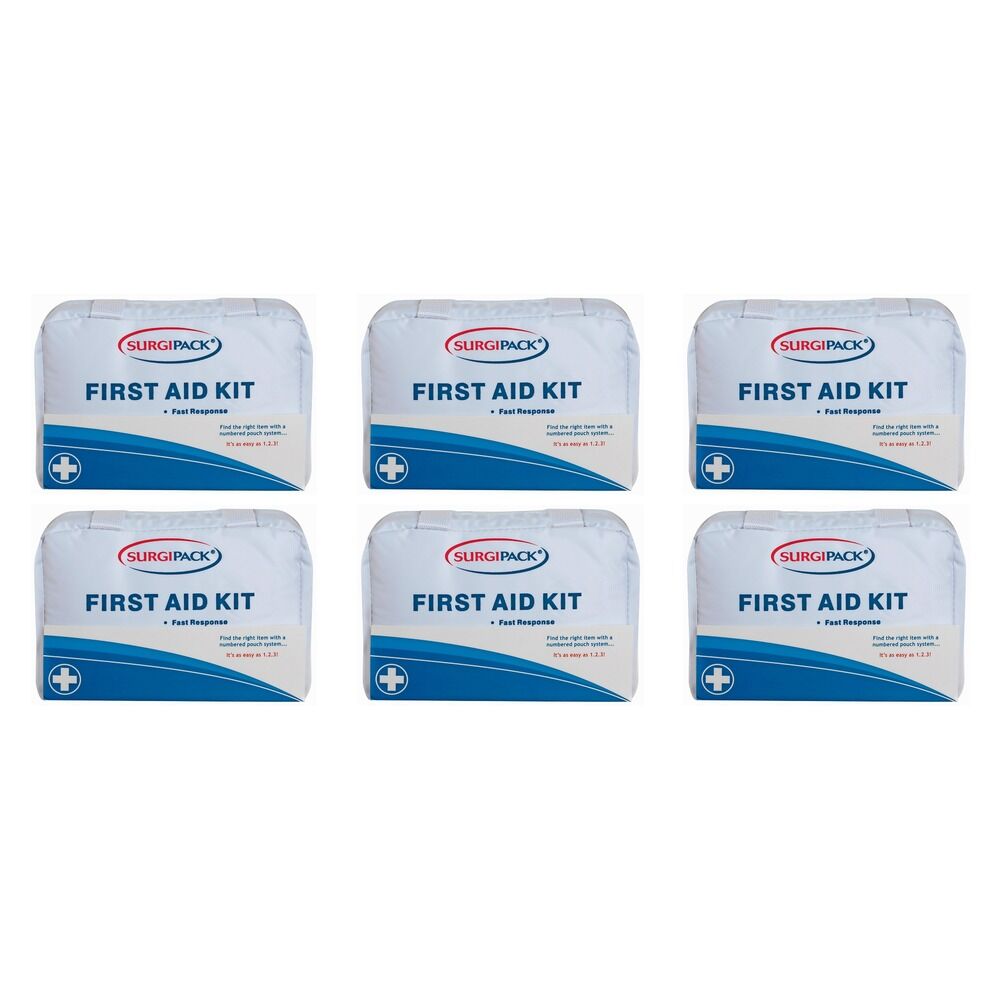 SurgiPack 123 First Aid Kit Premium Small Pack of 6