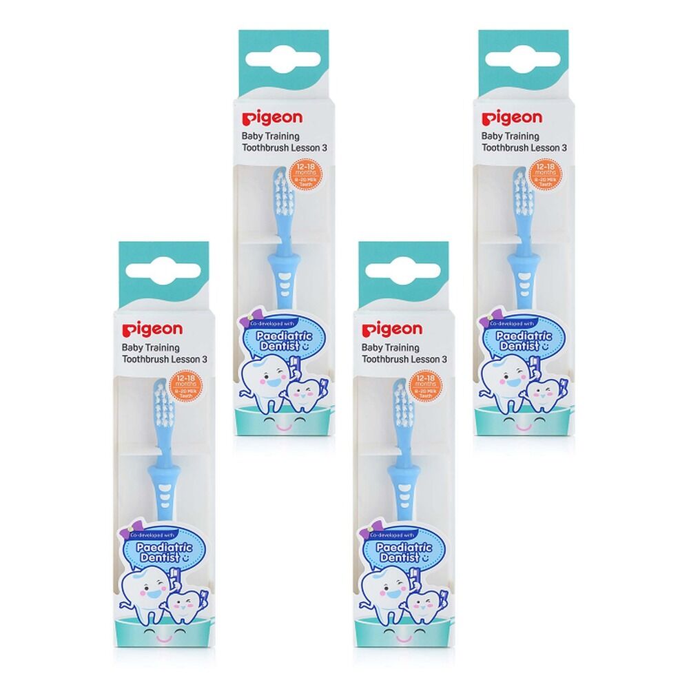Pigeon Training Toothbrush Step 3 Pack of 4