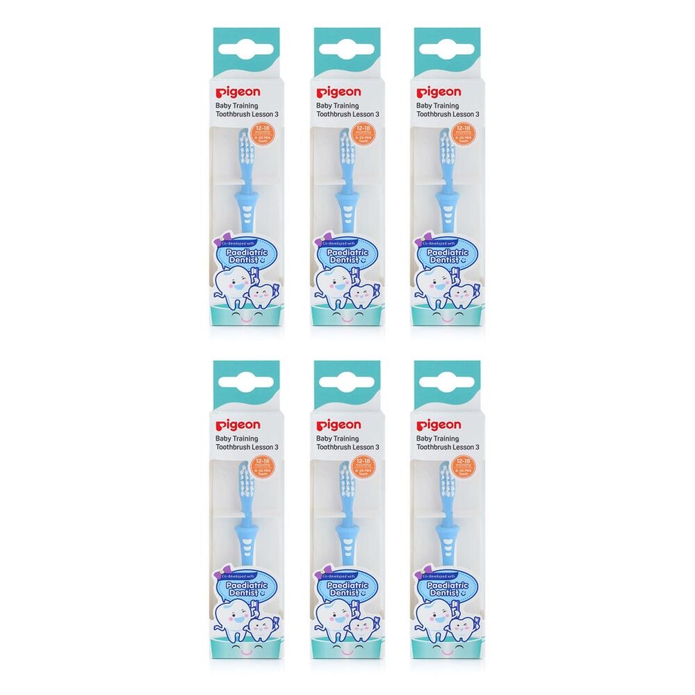 Pigeon Training Toothbrush Step 3 Pack of 6