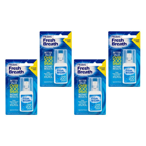 Piksters Fresh Breath Mouth Spray Spearmint 20mL Pack of 4