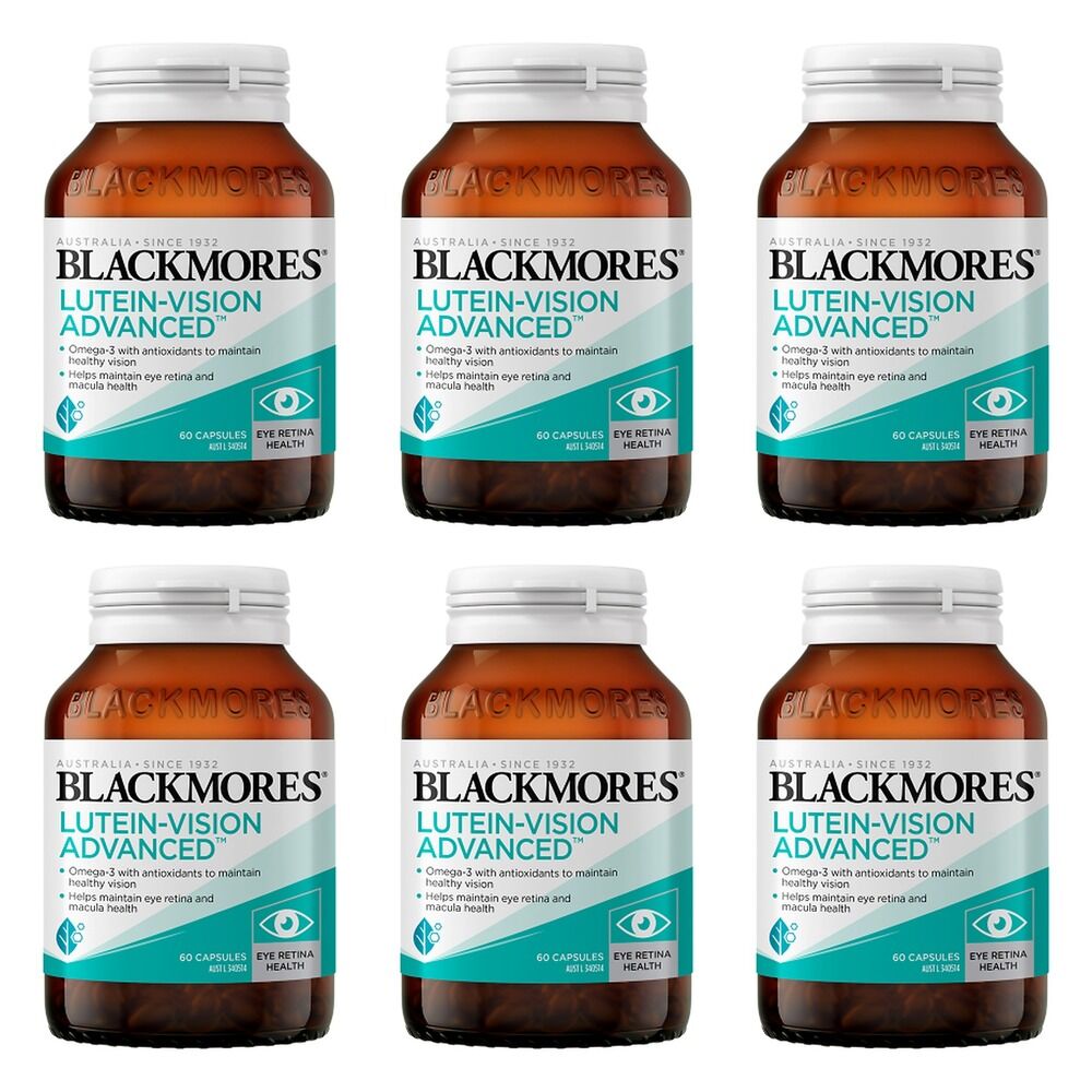 Blackmores Lutein-Vision Advanced 60 Capsules Pack of 6