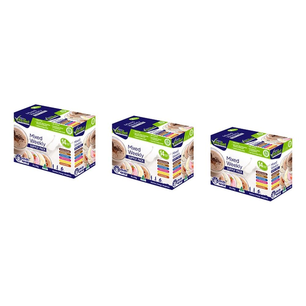 Vita Diet Mix Weekly Shake 14 Pack Bundle of 3