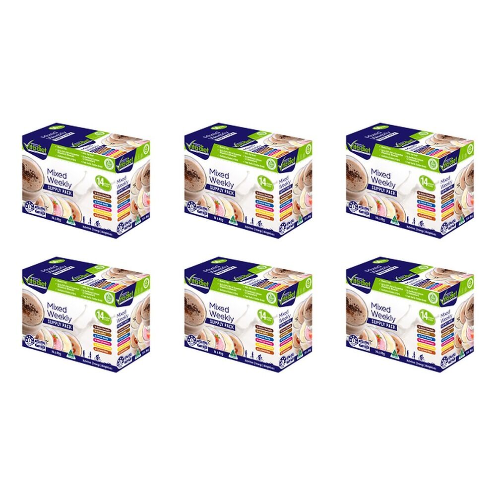 Vita Diet Mix Weekly Shake 14 Pack Bundle of 6