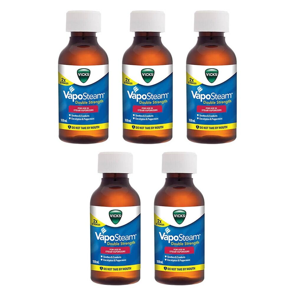 Vicks VapoSteam Double Strength 100mL Pack of 5