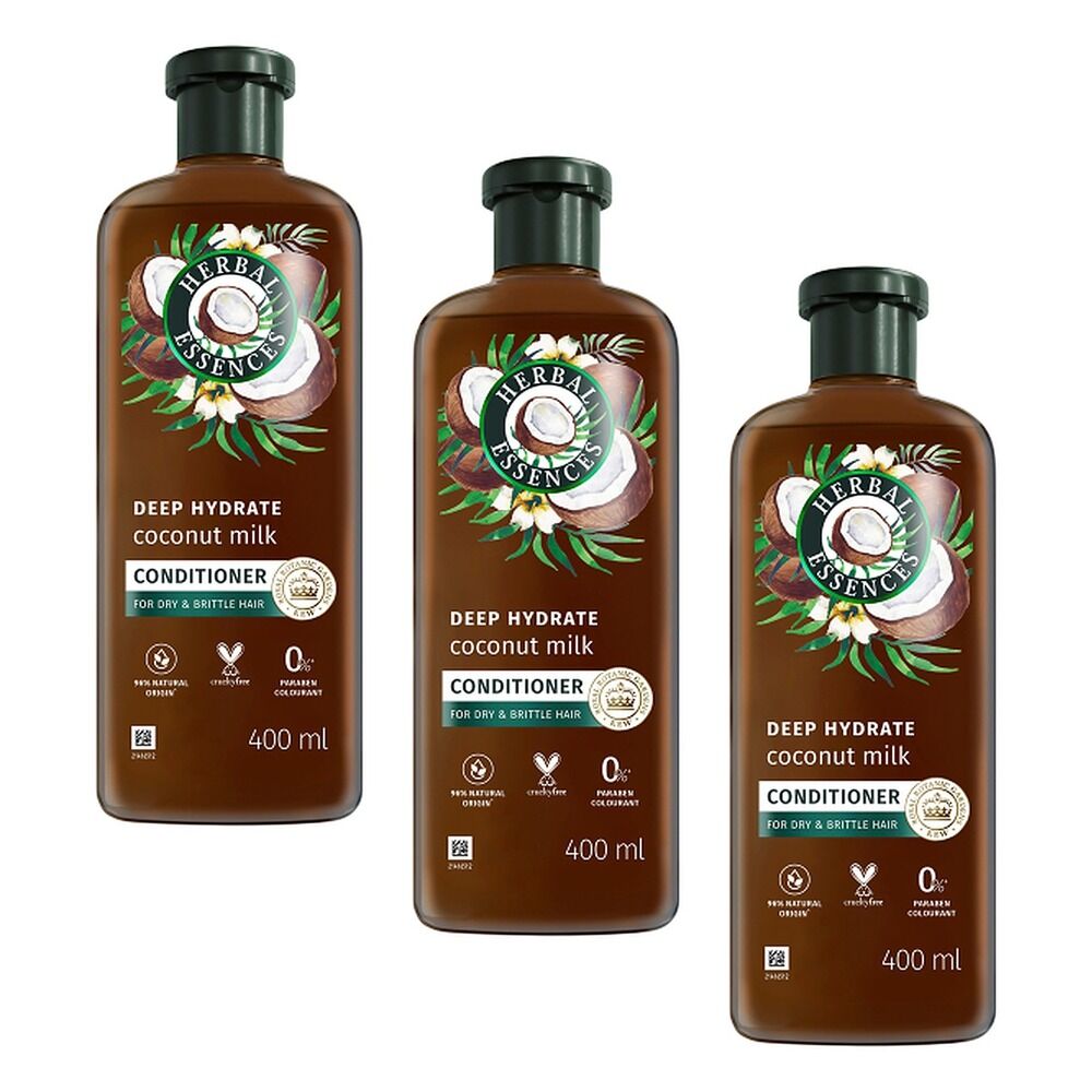 Herbal Essences bio:renew Deep Hydrate Conditioner with Coconut Milk Pack of 3