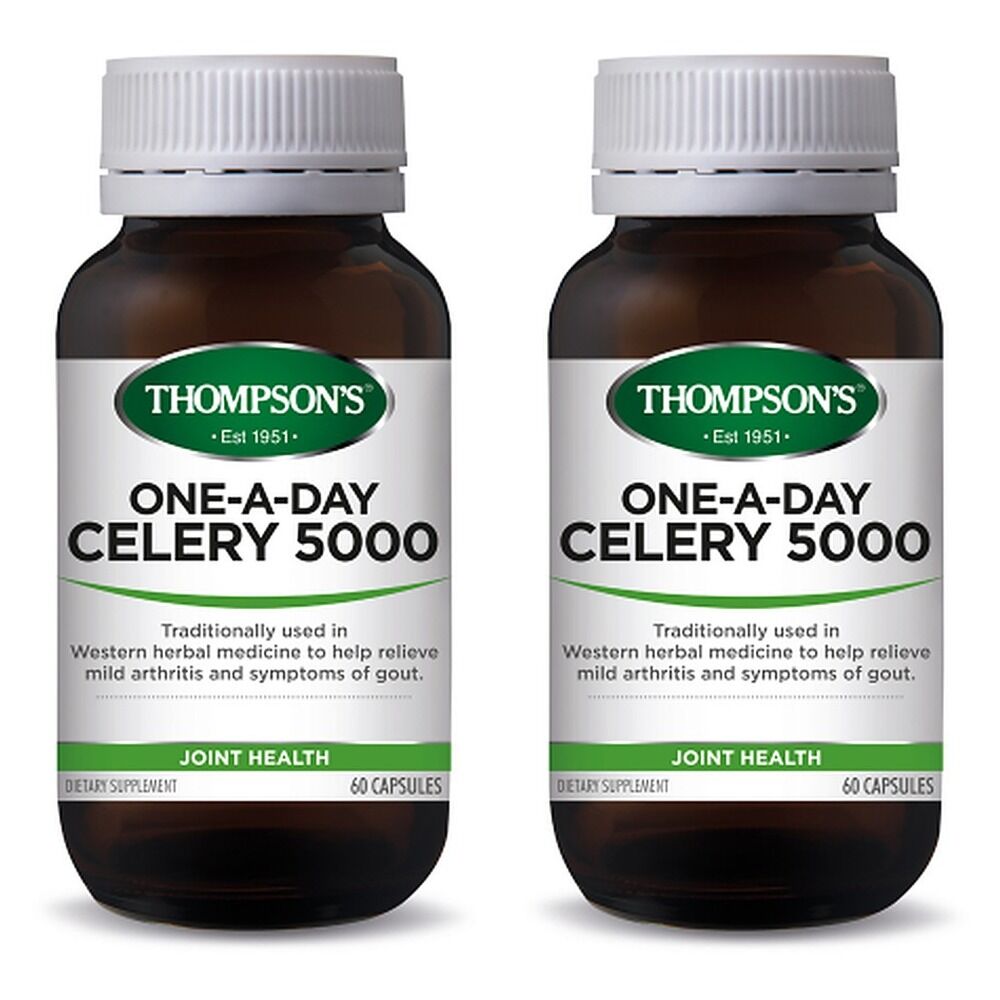 Thompson's One-A-Day Celery 5000 60 Capsules Pack of 2