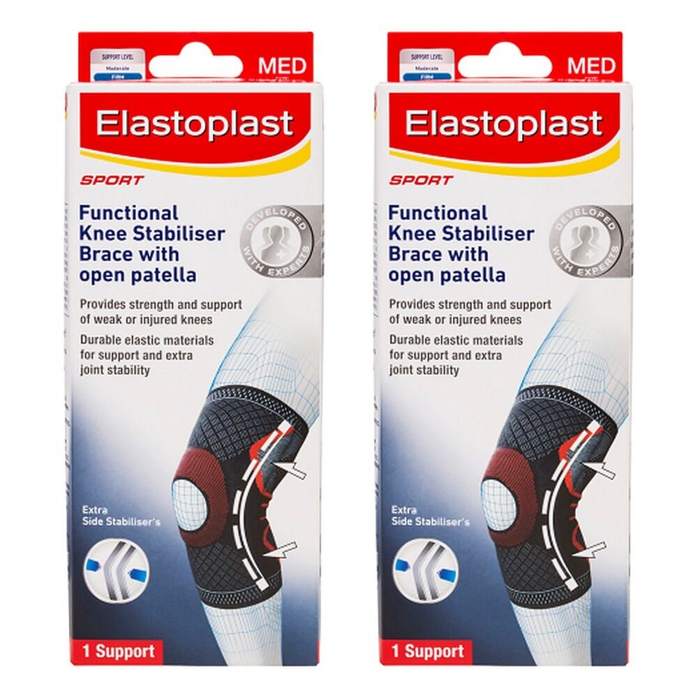 Elastoplast Sport Functional Knee Brace Medium Pack of 2