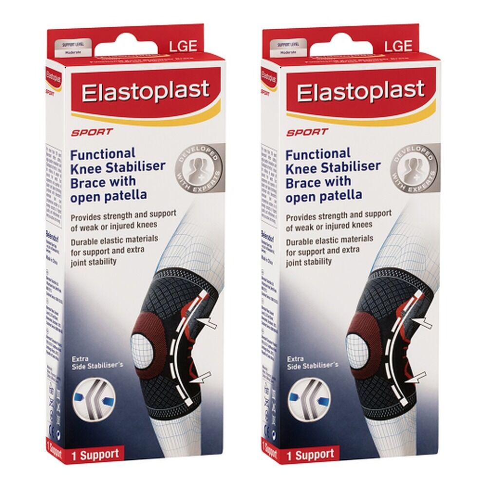 Elastoplast Sport Functional Knee Brace Large Pack of 2