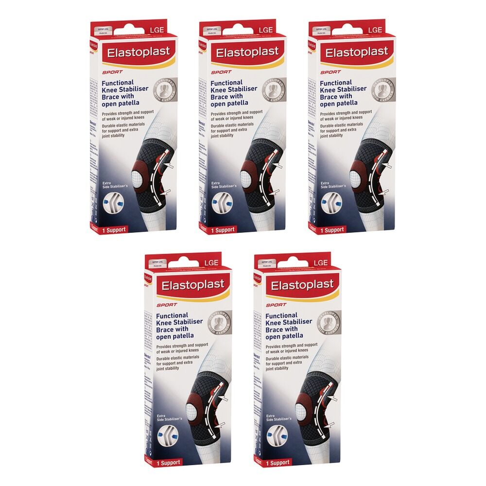 Elastoplast Sport Functional Knee Brace Large Pack of 5