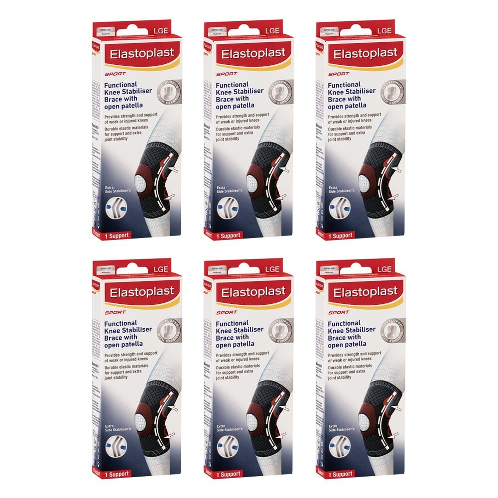 Elastoplast Sport Functional Knee Brace Large Pack of 6