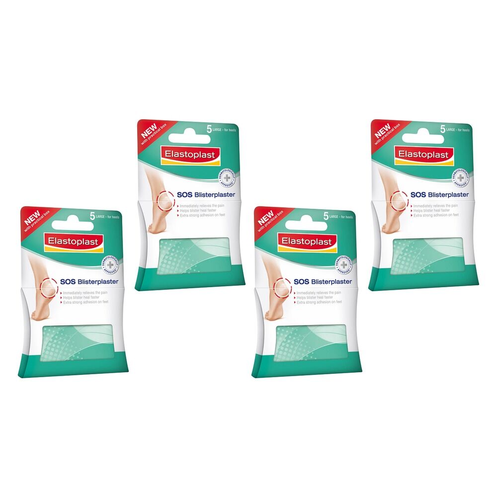 Elastoplast Blister Plaster Large 5 Pack Bundle of 4
