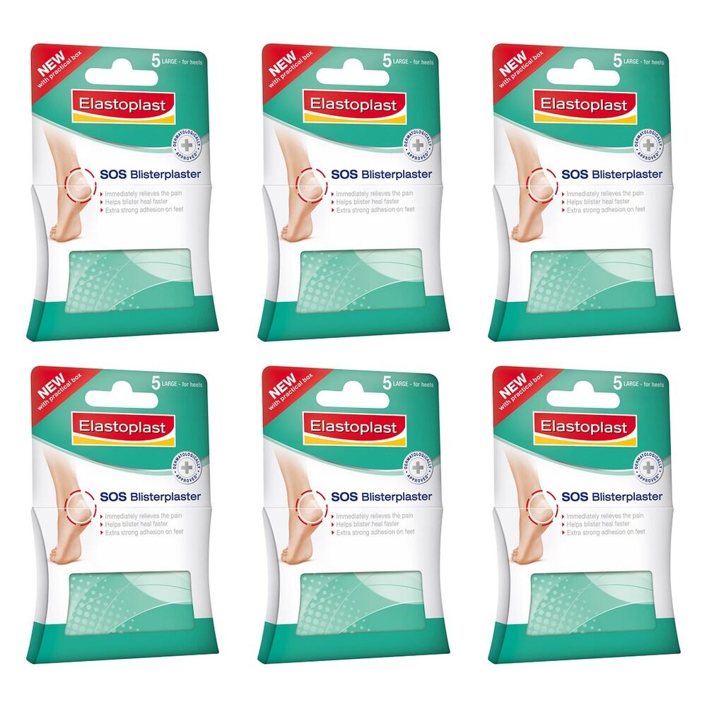 Elastoplast Blister Plaster Large 5 Pack Bundle of 6