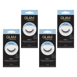 Glam by Manicare Emily Mink Effect Lashes Pack of 4