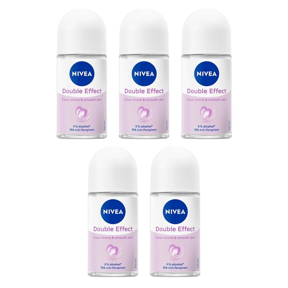 Nivea Double Effect Violet Senses Roll-On 50mL Pack of 5